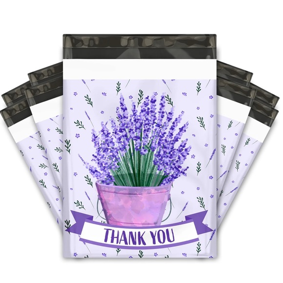 Lavender Poly Mailers 10x13 Pack of 25 - Picture 2 of 3